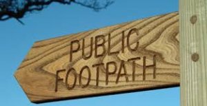 public footpath sign